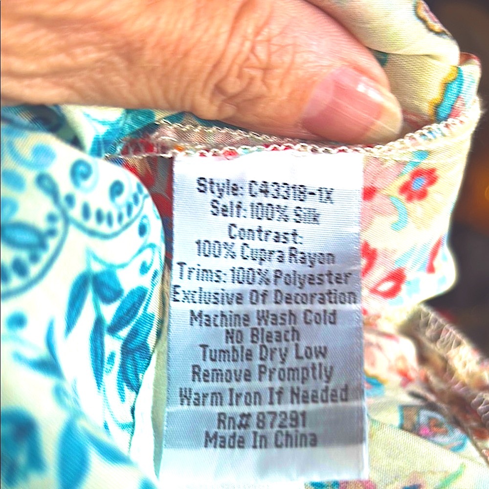 Johnny Was Betmo Embroidered Colorful Bohemian Kimono Size 2X Brand New With Tag - Picture 7 of 11